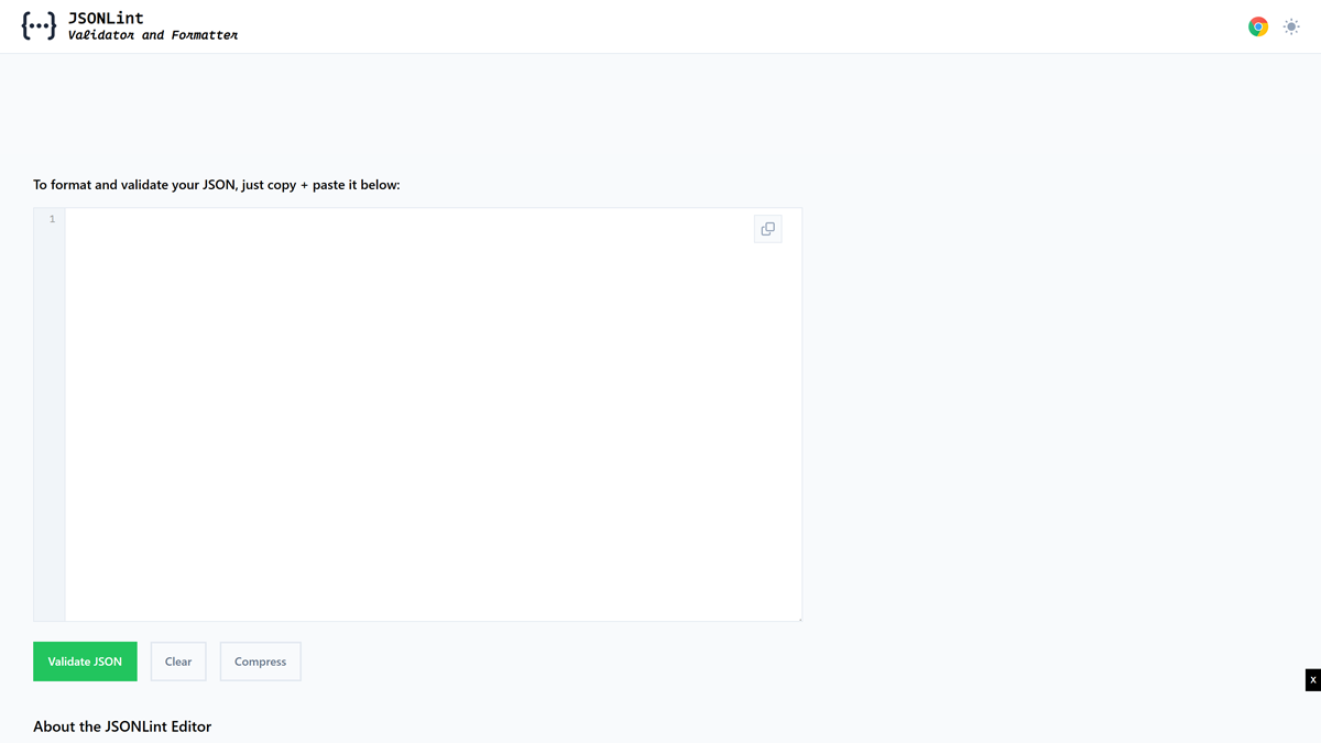 JSONLint（構文チェック専用）