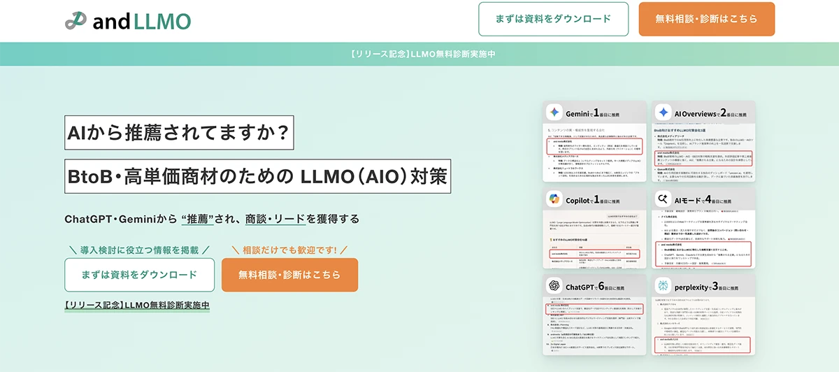 and media株式会社のLLMO対策サービス
